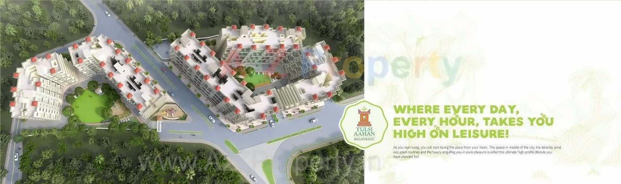 3D Elevation of real estate project Tulsi Aahan located at Badlapur-m-cl, Thane, Maharashtra