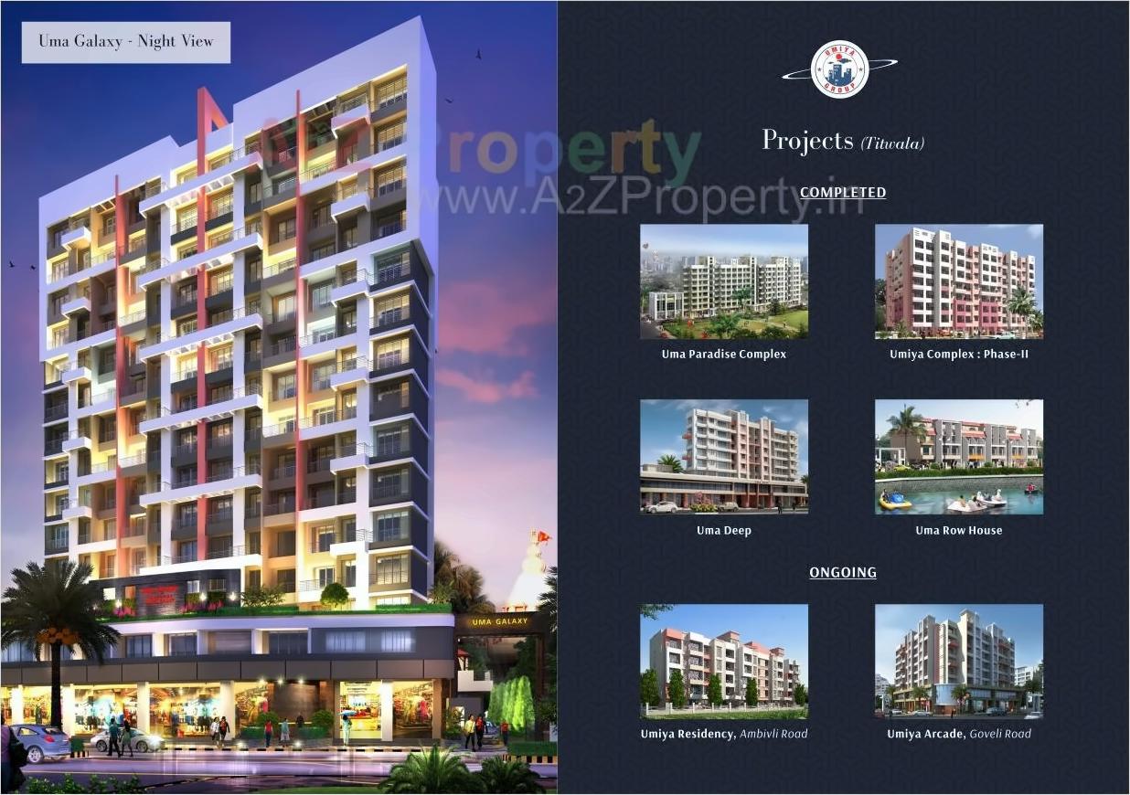 3D Elevation of real estate project Uma Galaxy located at Titwala, Thane, Maharashtra