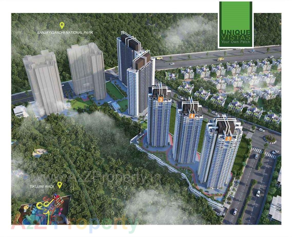 1 2 of real estate project Unique Vistas   No located at Thane-m-corp, Thane, Maharashtra