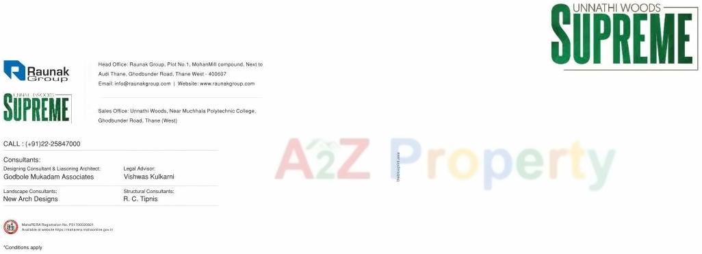  of real estate project Unnathi Woods located at Thane-m-corp, Thane, Maharashtra