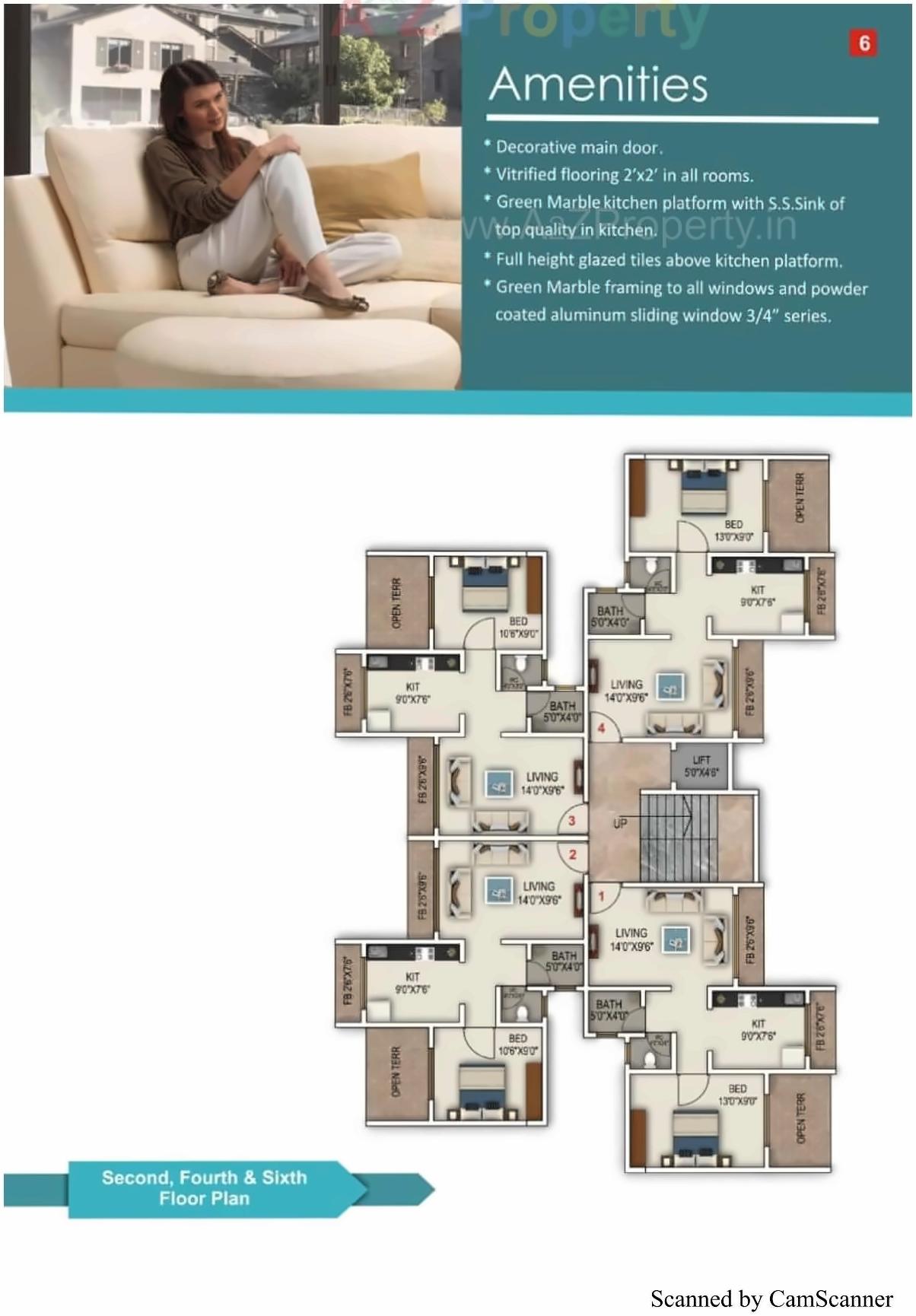 Layout of real estate project Vaishnavi Enclave located at Tisgaon, Thane, Maharashtra