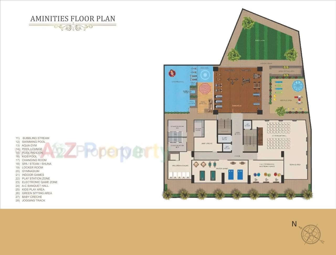 Layout of real estate project Vedant Ambar located at Thane-m-corp, Thane, Maharashtra