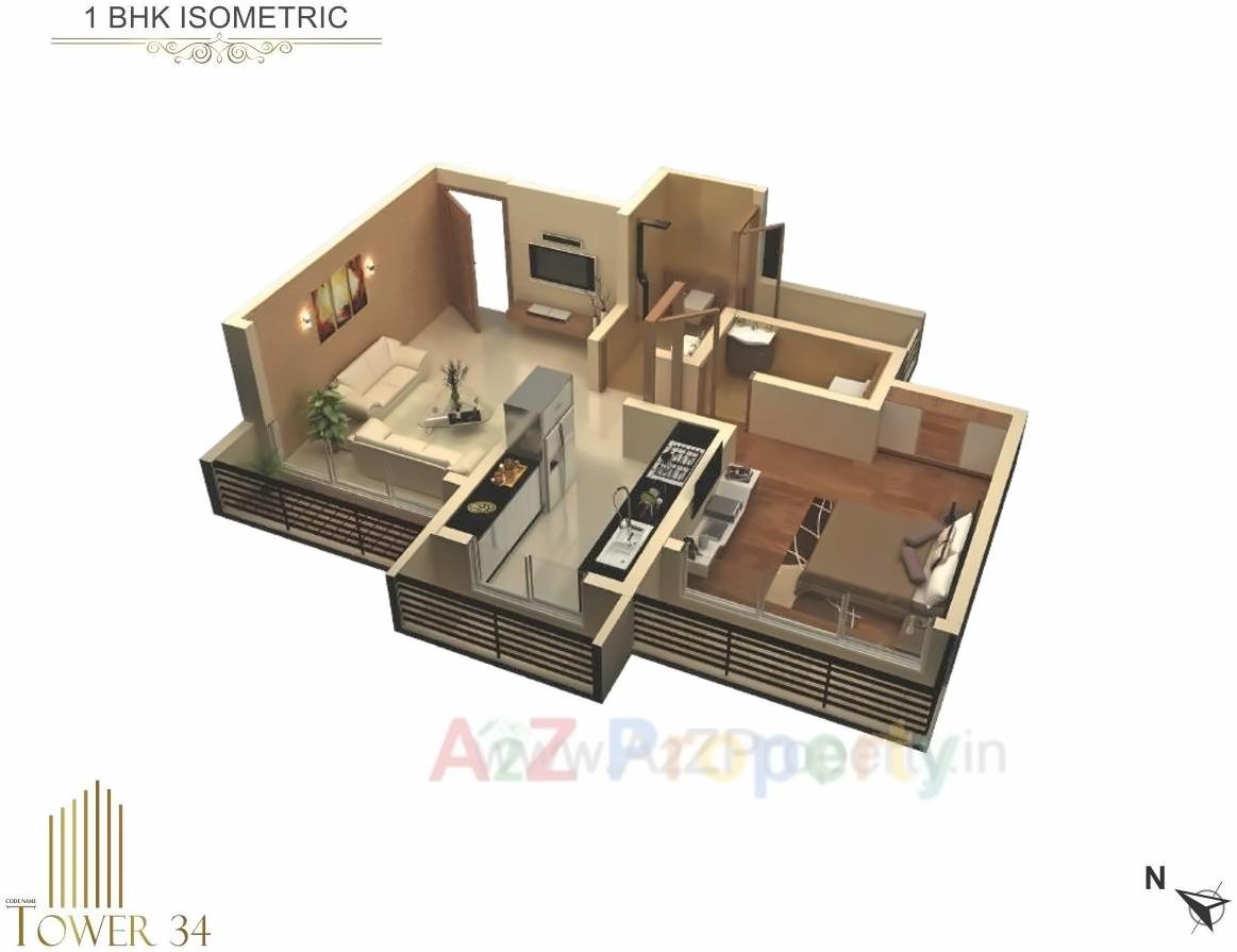 Layout of real estate project Vedant Ambar located at Thane-m-corp, Thane, Maharashtra