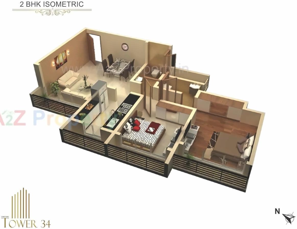 Layout of real estate project Vedant Ambar located at Thane-m-corp, Thane, Maharashtra