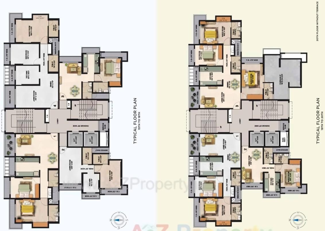 Layout of real estate project Veera Residency located at Thane-m-corp, Thane, Maharashtra