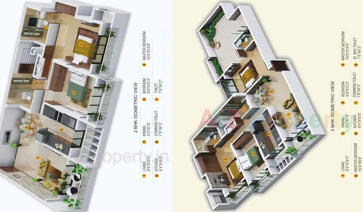 Layout of real estate project Veera Residency located at Thane-m-corp, Thane, Maharashtra