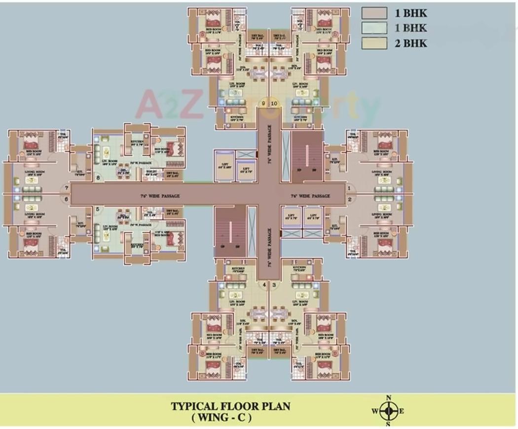 Layout of real estate project Versatile Valley located at Nelje, Thane, Maharashtra