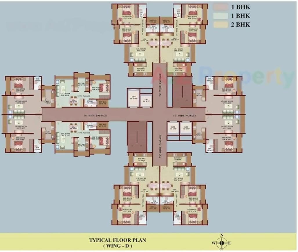 Layout of real estate project Versatile Valley located at Nelje, Thane, Maharashtra
