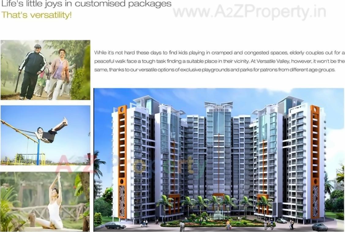 3D Elevation of real estate project Versatile Valley located at Nelje, Thane, Maharashtra