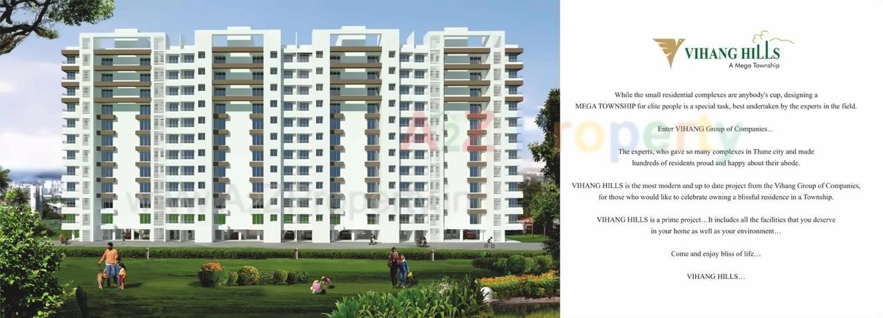 3D Elevation of real estate project Vihang Hills located at Thane-m-corp, Thane, Maharashtra