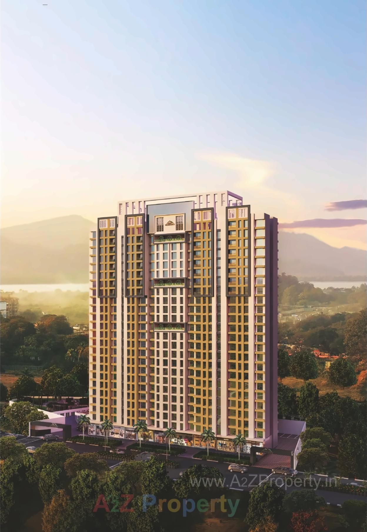3D Elevation of real estate project Vihangs Vermont located at Thane-m-corp, Thane, Maharashtra