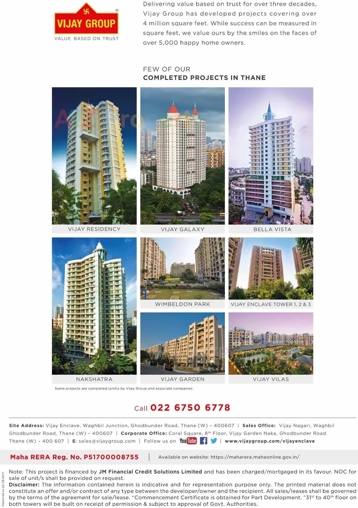  of real estate project Vijay Enclave located at Thane-m-corp, Thane, Maharashtra