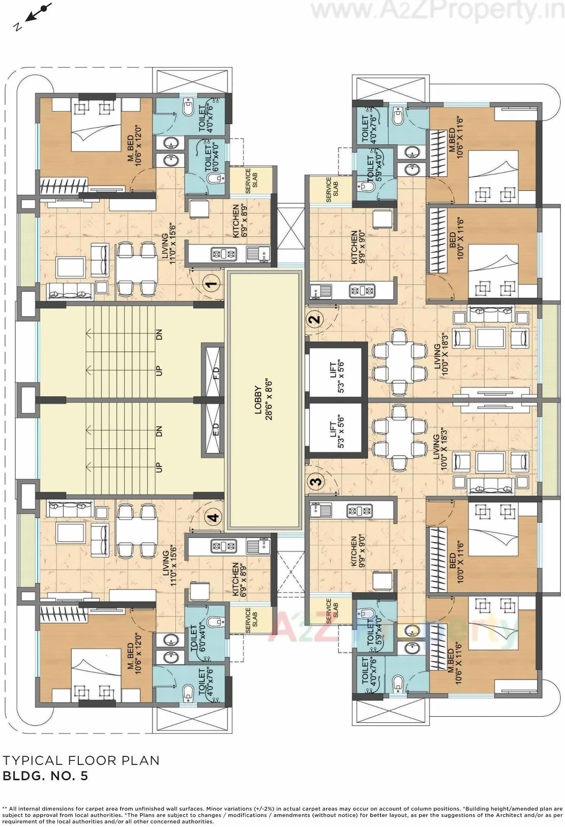 Layout of real estate project Vijay Vatika located at Thane-m-corp, Thane, Maharashtra