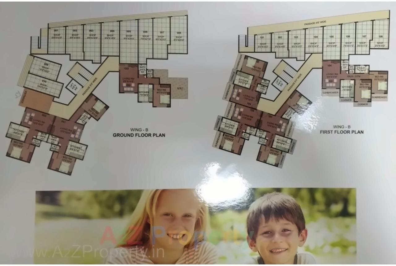 Layout of real estate project Vinayak Kondilkar Arcade located at Badlapur-m-cl, Thane, Maharashtra