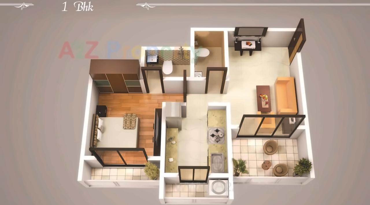 Layout of real estate project Virat Vastu located at Kalyandombivali-m-corp, Thane, Maharashtra