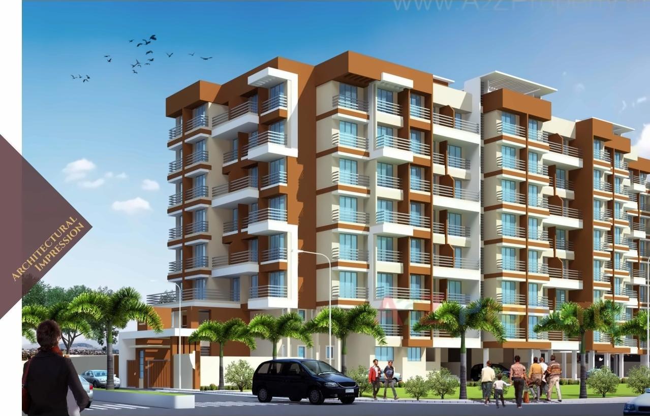 3D Elevation of real estate project Vitthu Paradise  No located at Katemanevali, Thane, Maharashtra