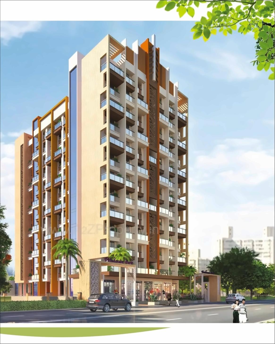 3D Elevation of real estate project Vrindavan Park located at Kalyandombivali-m-corp, Thane, Maharashtra