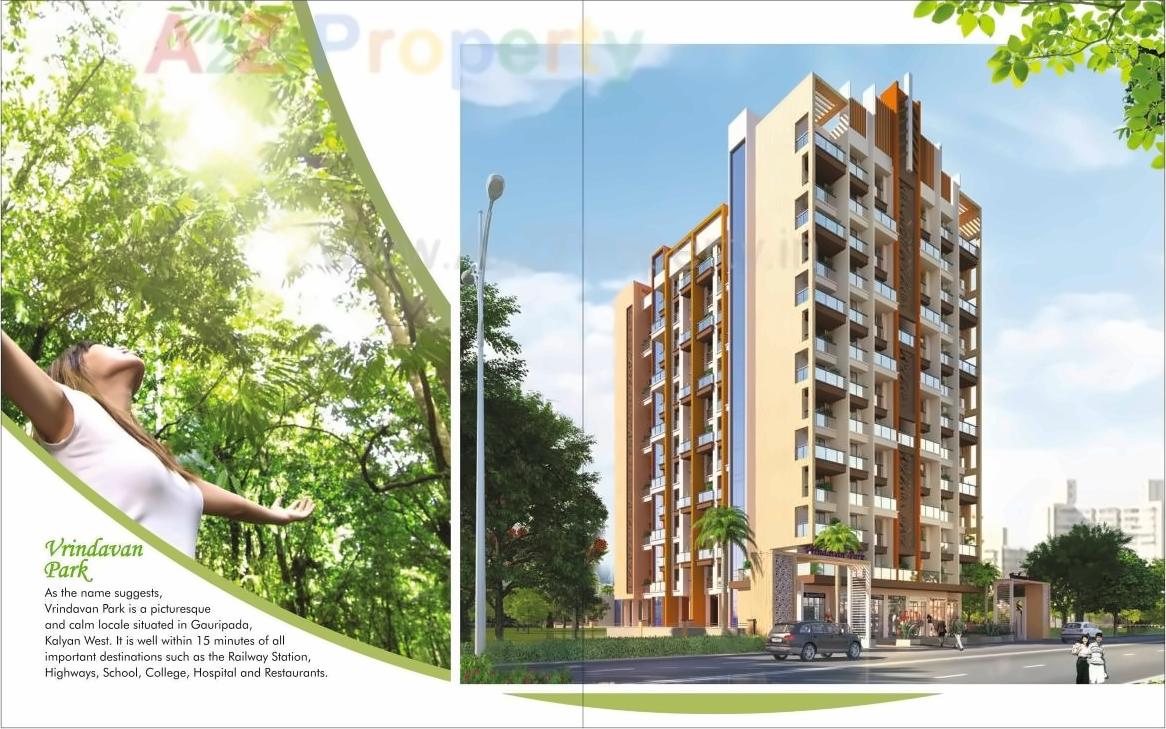 3D Elevation of real estate project Vrindavan Park located at Kalyandombivali-m-corp, Thane, Maharashtra