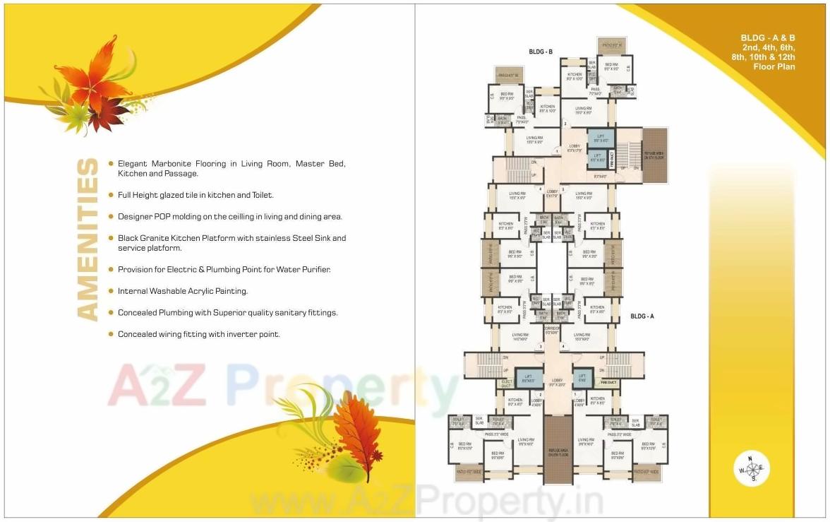 Layout of real estate project Vrindavan Park located at Kalyandombivali-m-corp, Thane, Maharashtra