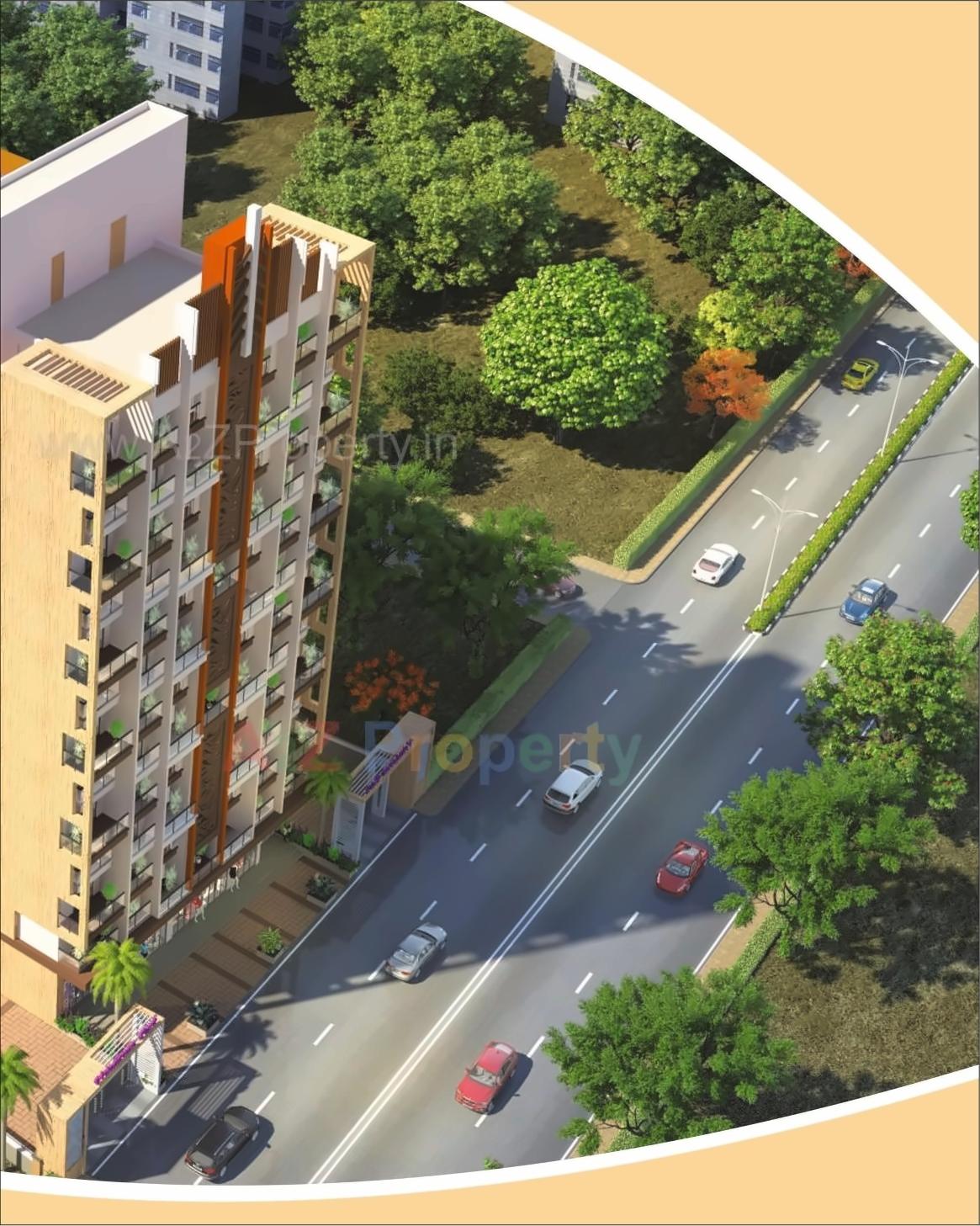 3D Elevation of real estate project Vrindavan Park located at Kalyandombivali-m-corp, Thane, Maharashtra